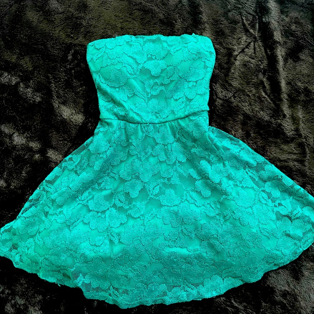 Emerald green dress